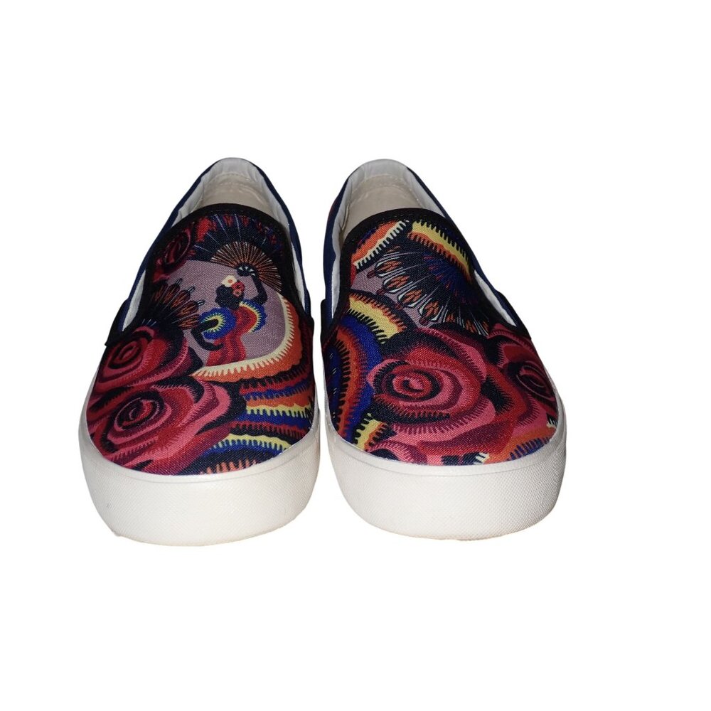 Inkkas Baila Slip On Canvas shoes Mens 9 Boho Artsy ‎ Casual - Picture 6 of 7